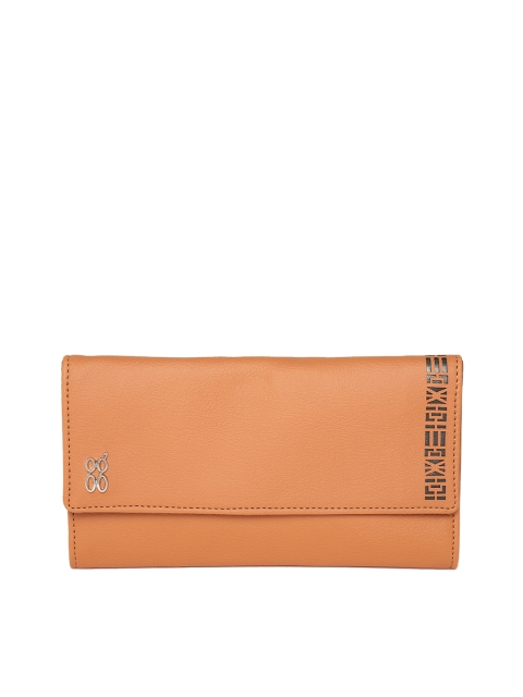 

Baggit Women Tan Brown Solid Three Fold Wallet