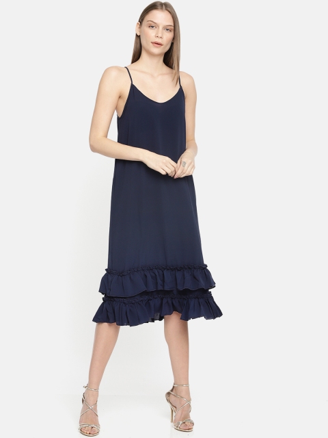 

ONLY Women Navy Blue A-Line Dress