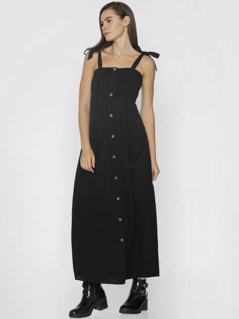 

ONLY Women Black Striped Maxi Dress