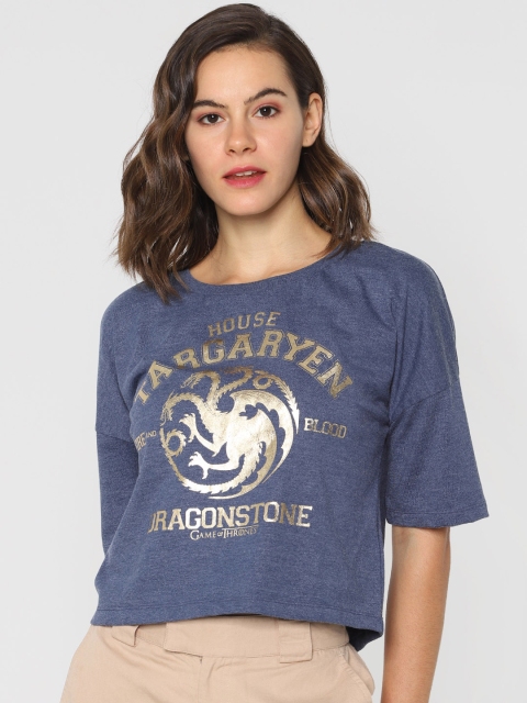 

ONLY Women Navy Blue Printed Lightweight Sweatshirt