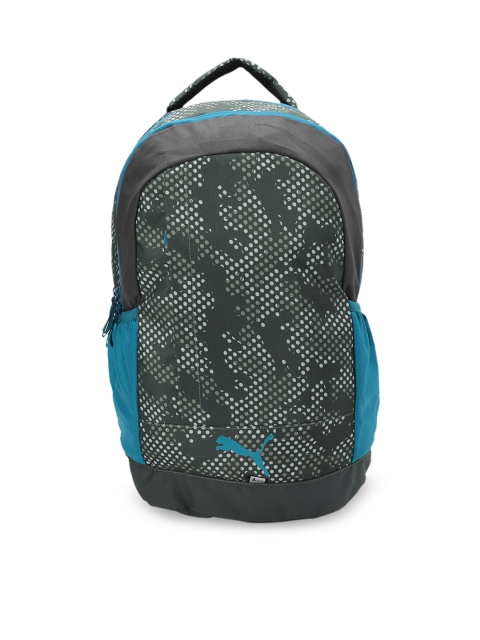 

Puma Unisex Grey Geometric Pop Backpack