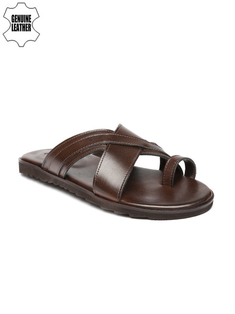 

Ruosh Casual Men Brown Leather Sandals