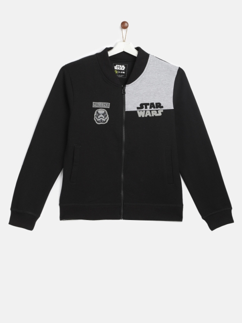 

YK Star Wars Boys Black & Grey Colorblocked Sweatshirt