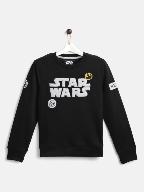 

YK Star Wars Boys Black Applique Sweatshirt