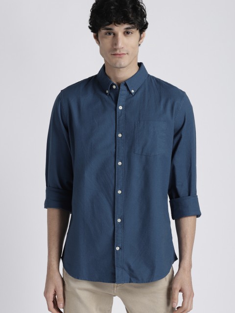 

GAP Men's oxford Shirt, Navy blue