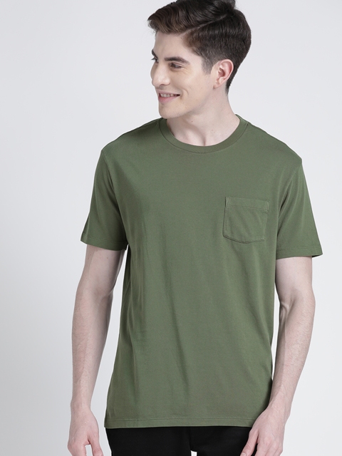 

GAP Men's Vintage Wash Pocket T-Shirt, Olive