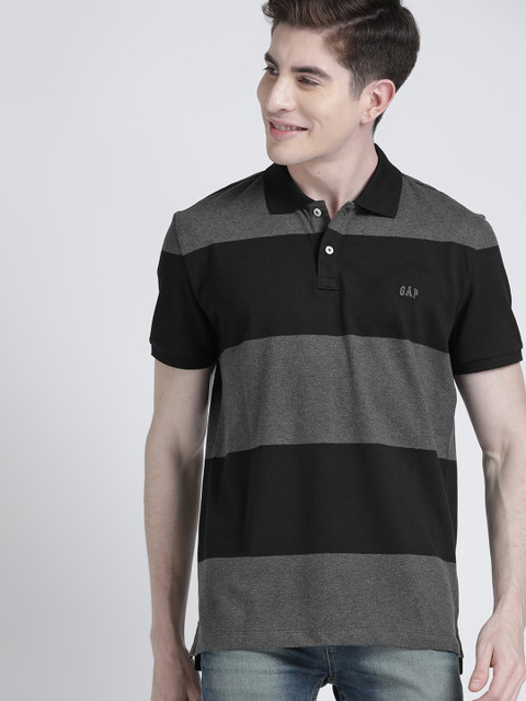 

GAP Men's Polo T-Shirt, Charcoal