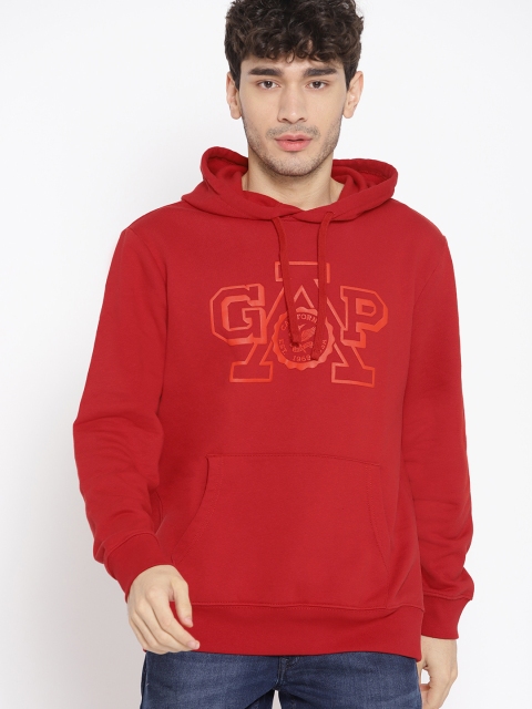 

GAP Men's Logo Seal Pullover Hoodie, Red