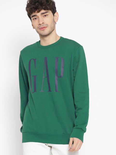

GAP Men's Logo Fleece Crewneck Sweatshirt, Green