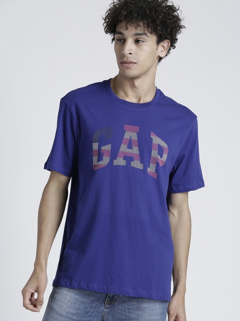 

GAP Men's Logo Crewneck T-Shirt, Blue