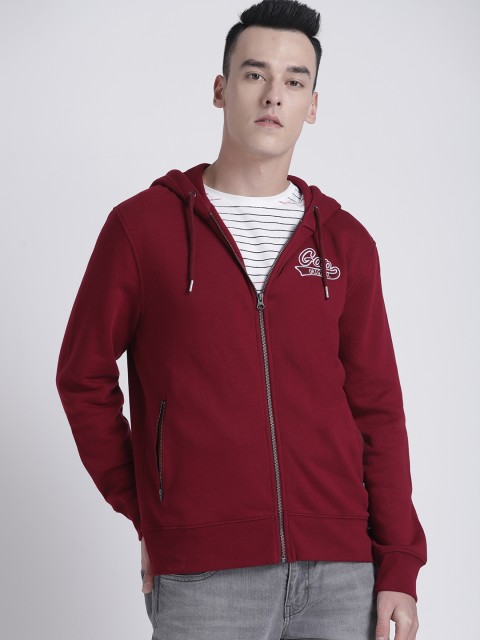

GAP Men's Logo Fleece Zip Hoodie, Maroon
