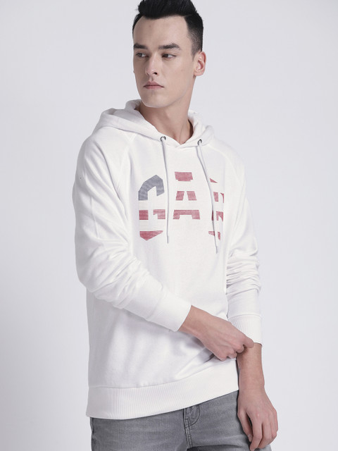 

GAP Men's Pullover Hoodie, White