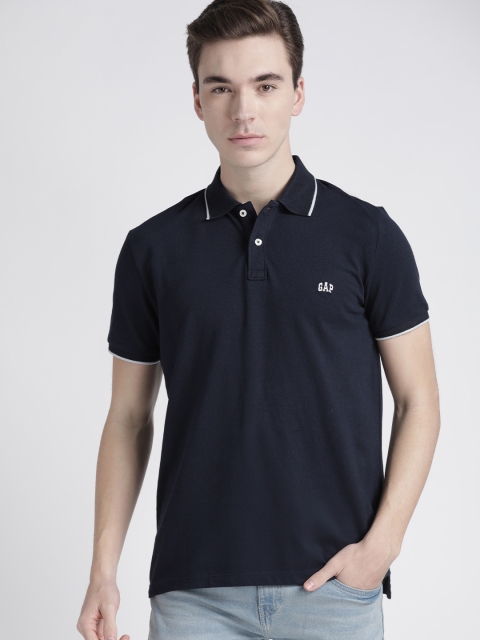 

GAP Men's Logo Short Sleeve Polo Shirt, Navy blue