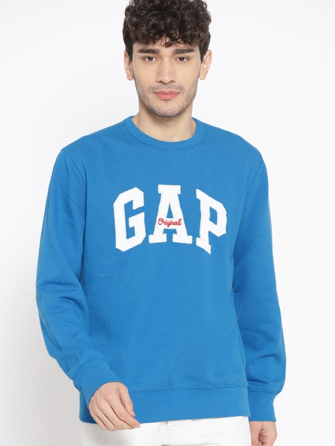 

GAP Men's Original Logo Crewneck Sweatshirt, Blue