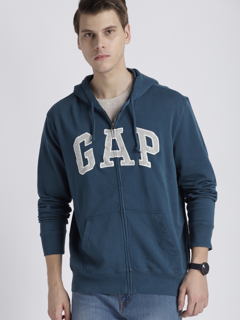 

GAP Men's Logo Fleece Zip Hoodie, Teal