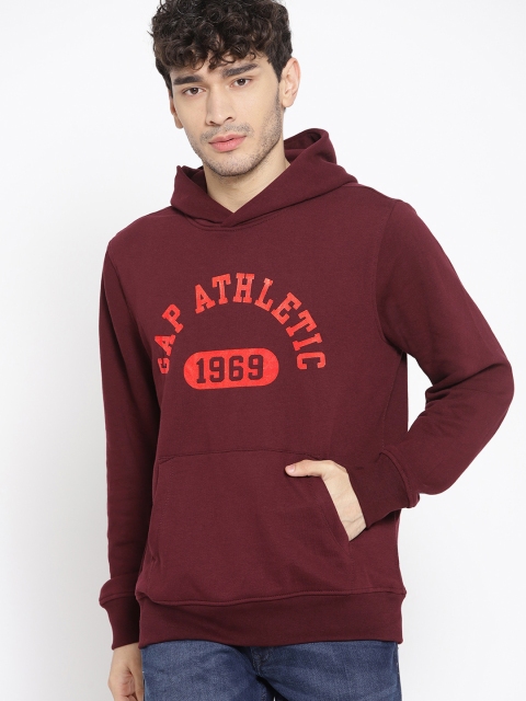 

GAP Men's Athletic Pullover Hoodie, Maroon