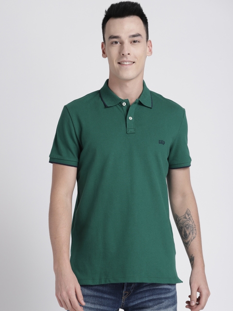 

GAP Men's Logo Short Sleeve Polo Shirt, Green
