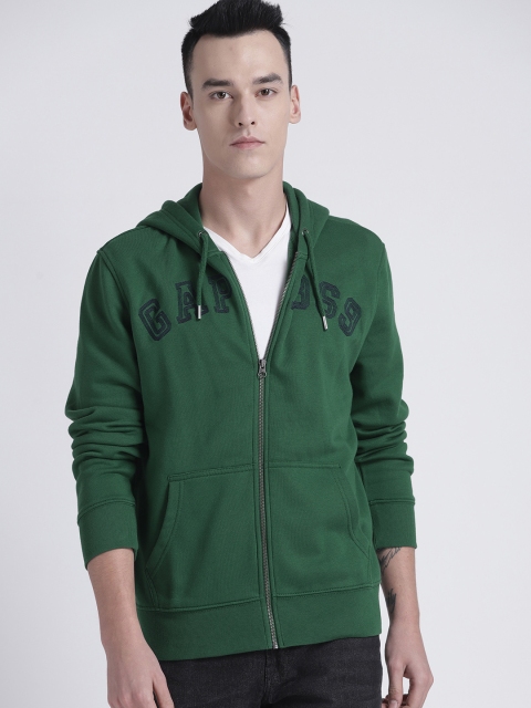 

GAP Men's Logo Fleece Zip Hoodie, Green