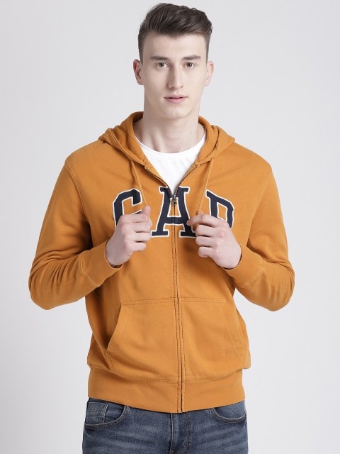 

GAP Men's Logo Fleece Zip Hoodie, Mustard