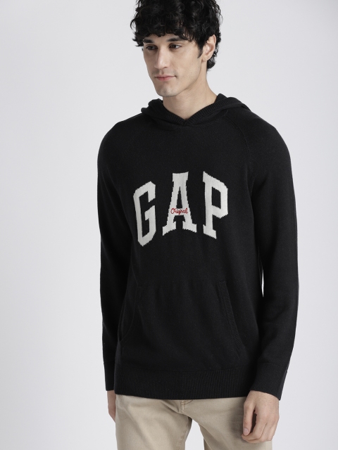 

GAP Men's Logo Hooded Sweater, Black