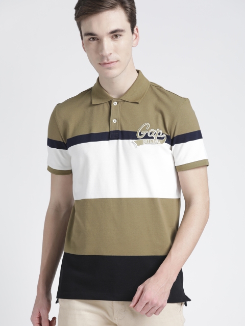

GAP Men's Colorblock Polo Shirt, Olive
