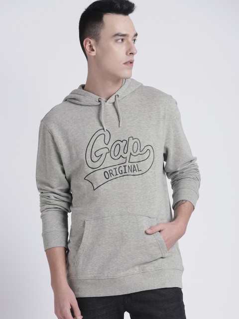 

GAP Men's Pullover Hoodie, Grey melange