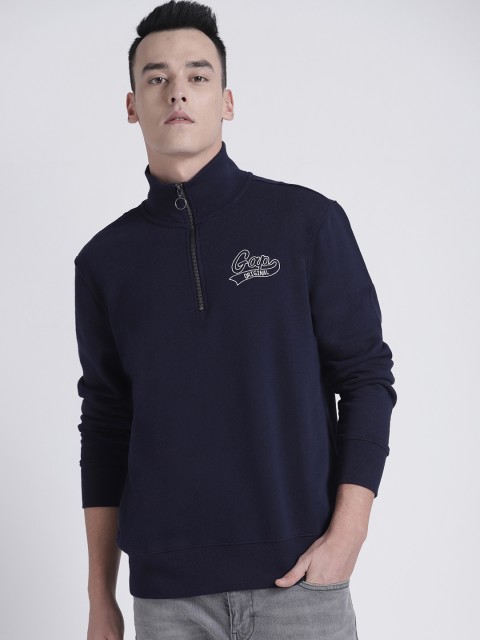 

GAP Men's Half-Zip Pullover Sweatshirt, Navy blue