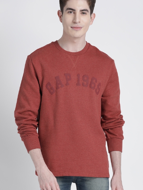 

GAP Men's Pullover Sweatshirt, Rust