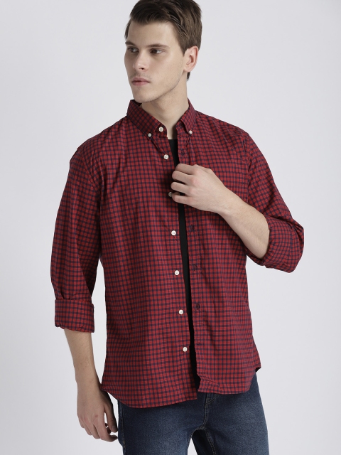 

GAP Men Poplin Shirt, Red