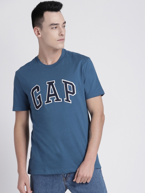 

GAP Men's Logo Crewneck T-Shirt, Blue