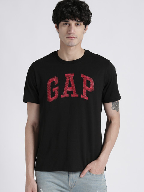 

GAP Men's Logo Crewneck T-Shirt, Black