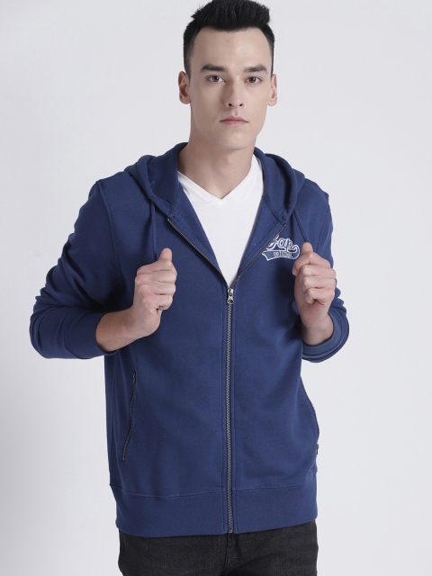 

GAP Men's Logo Fleece Zip Hoodie, Navy blue
