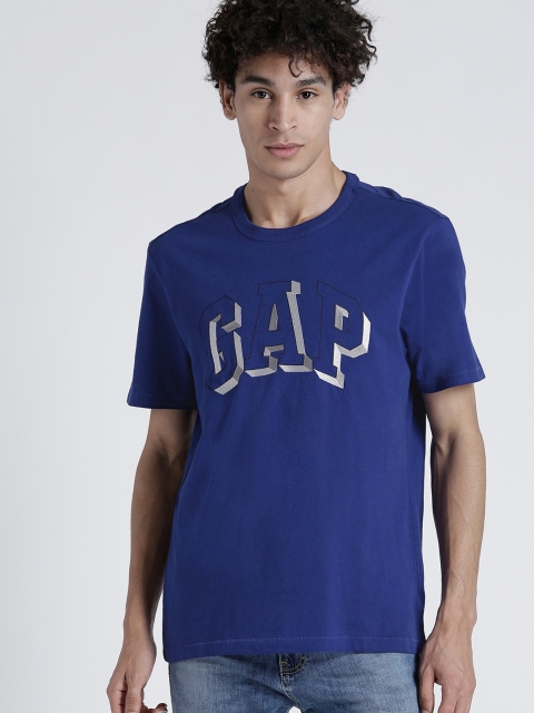 

GAP Men's Logo Crewneck T-Shirt, Blue