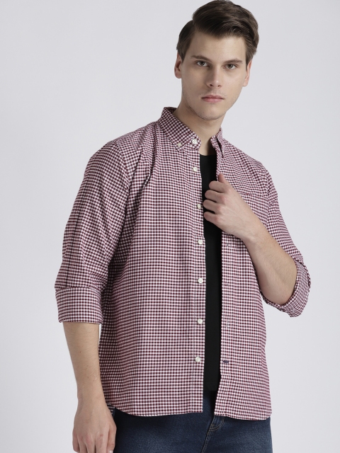 

GAP Men Lived-In Stretch Oxford Shirt, Maroon