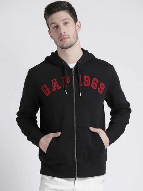 

GAP Men's Logo Fleece Zip Hoodie, Black