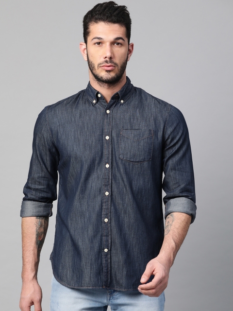 

GAP Men's Denim Work shirt, Navy blue
