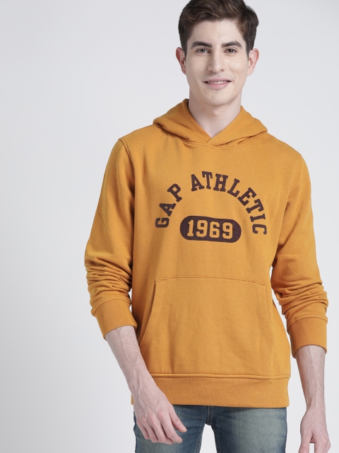 

GAP Men's Athletic Pullover Hoodie, Mustard