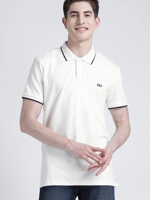 

GAP Men's Logo Short Sleeve Polo Shirt, White