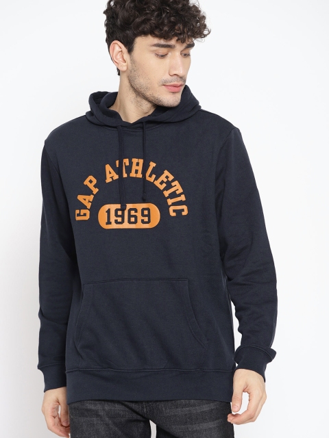 

GAP Men's Logo Pullover Hoodie, Navy blue