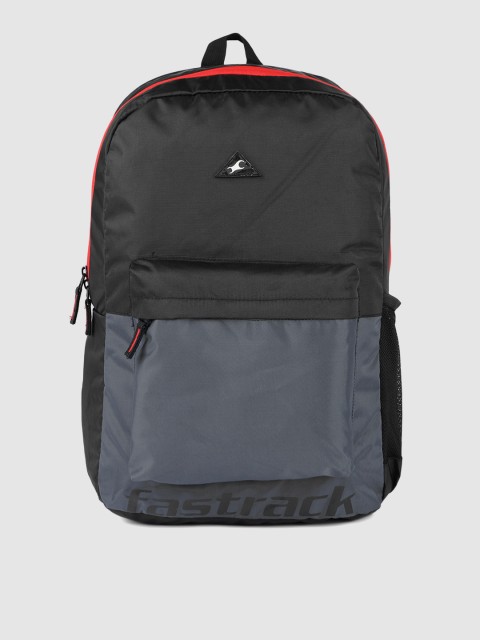 

Fastrack Men Black Solid Backpack