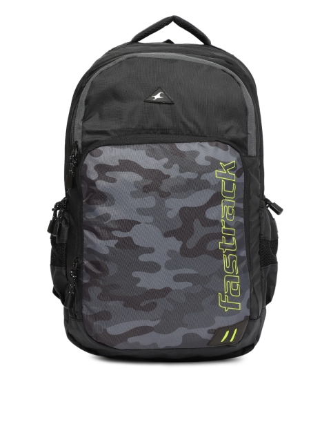 

Fastrack Men Black Printed Backpack