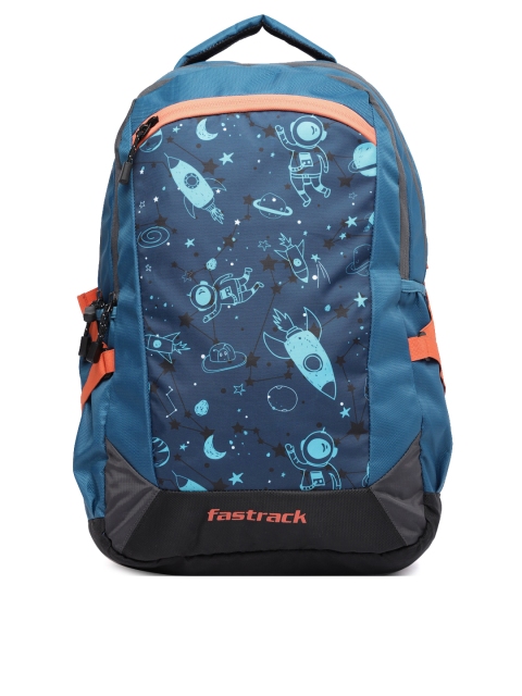 

Fastrack Men Blue Graphic Laptop Backpack