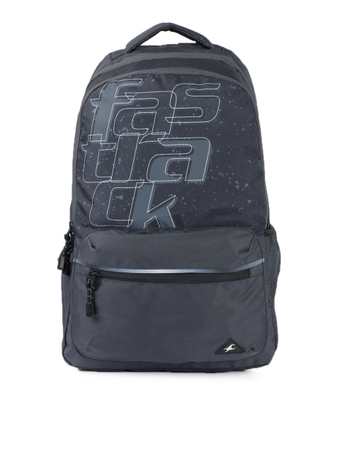 

Fastrack Men Grey Brand Logo Backpack