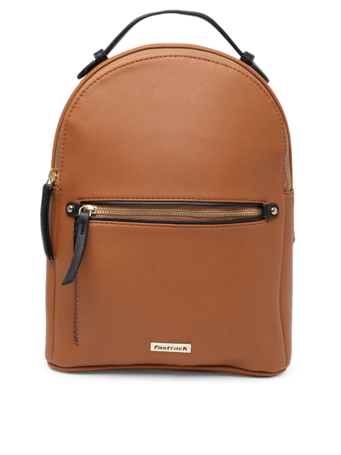 

Fastrack Women Brown Solid Backpack