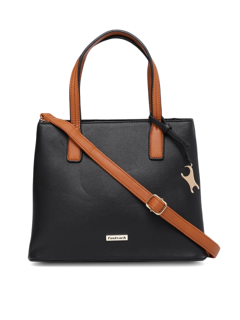 

Fastrack Black Solid Handheld Bag
