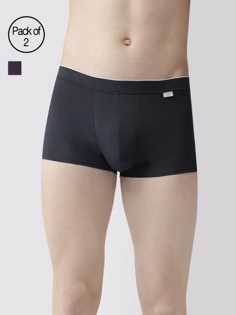 

Marks & Spencer Men Pack of 2 Solid Briefs T146095A, Purple