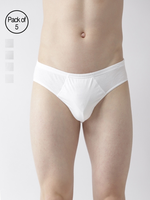 

Marks & Spencer Men Pack of 5 White Solid Briefs T142261V