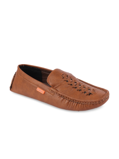 

FAUSTO Men Tan Brown Loafers