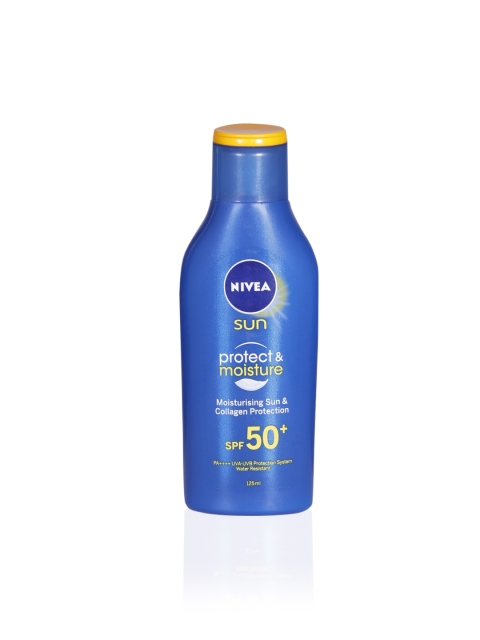 

Nivea Unisex Moisturising Sun & Collagen Protection SPF 50+ Lotion 125 ml, Blue