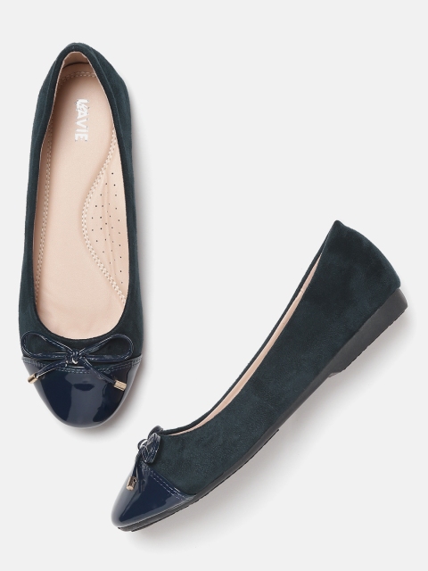 

Lavie Women Navy Blue Solid Ballerinas